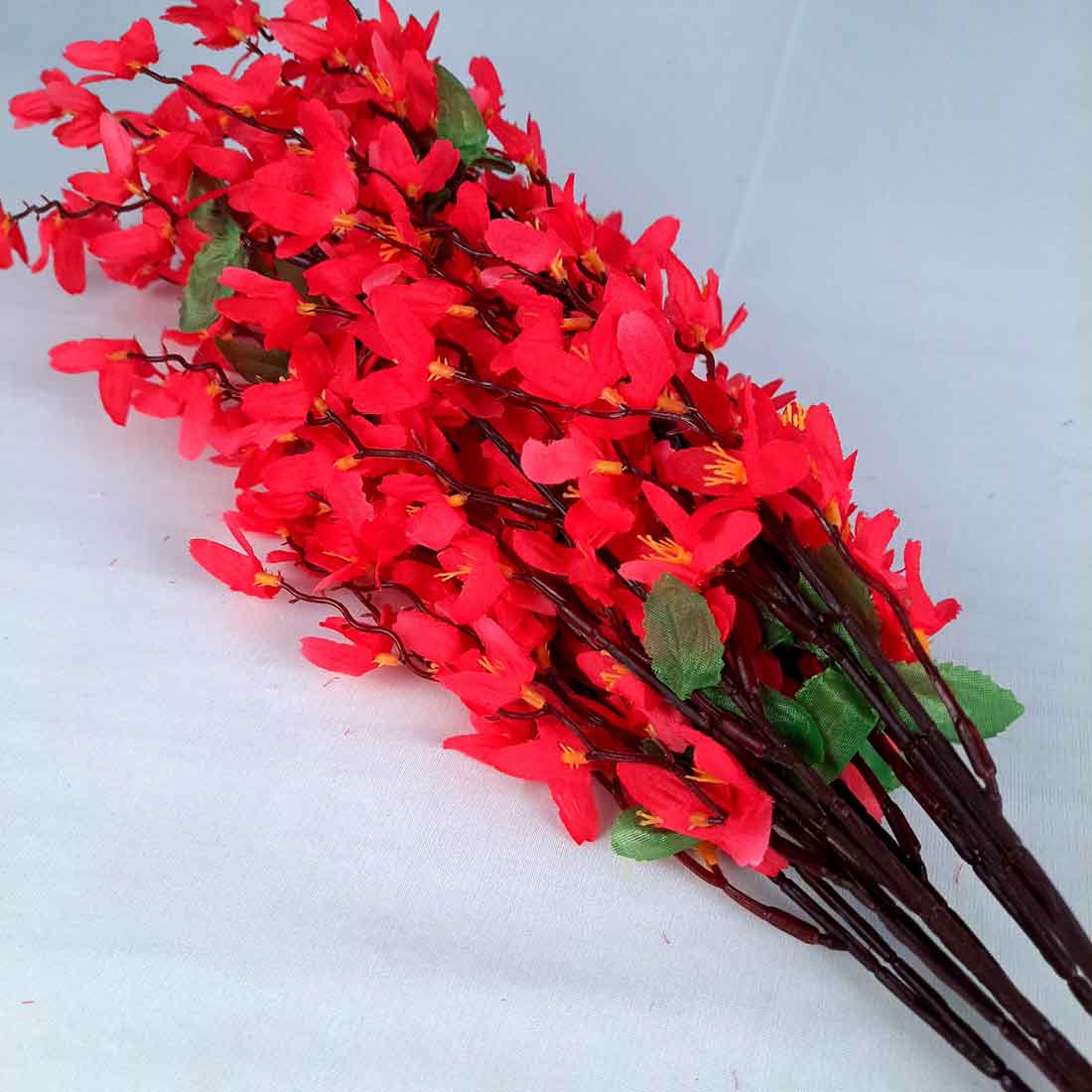 Artificial Flowers Bunch- Apkamart #color_Red