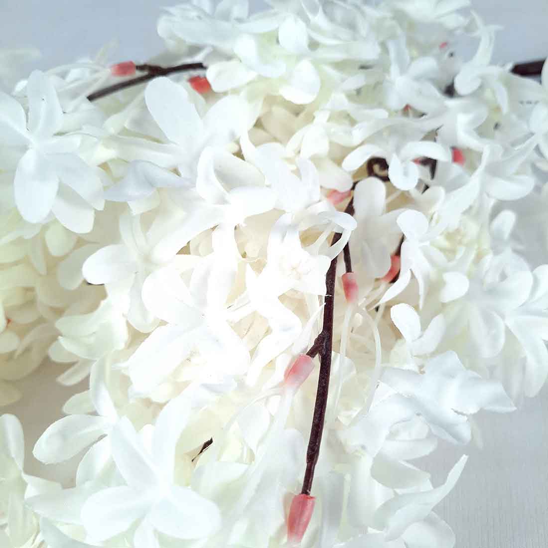 Artificial Flowers Bunch- Apkamart #color_White