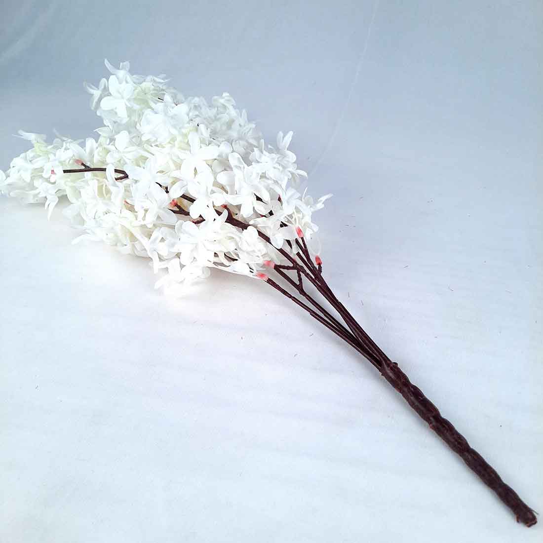 Artificial Flowers Bunch- Apkamart #color_White