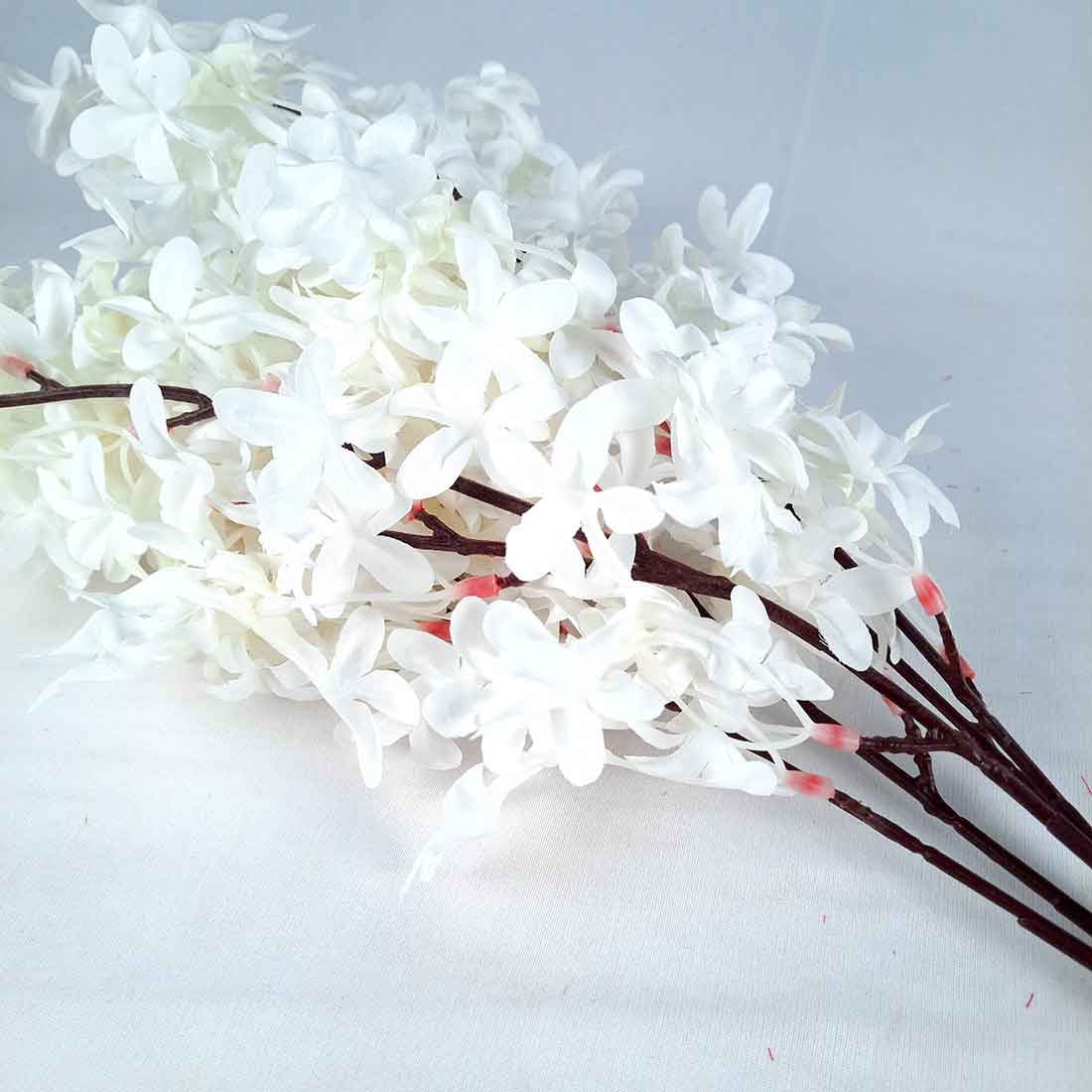 Artificial Flowers Bunch- Apkamart #color_White