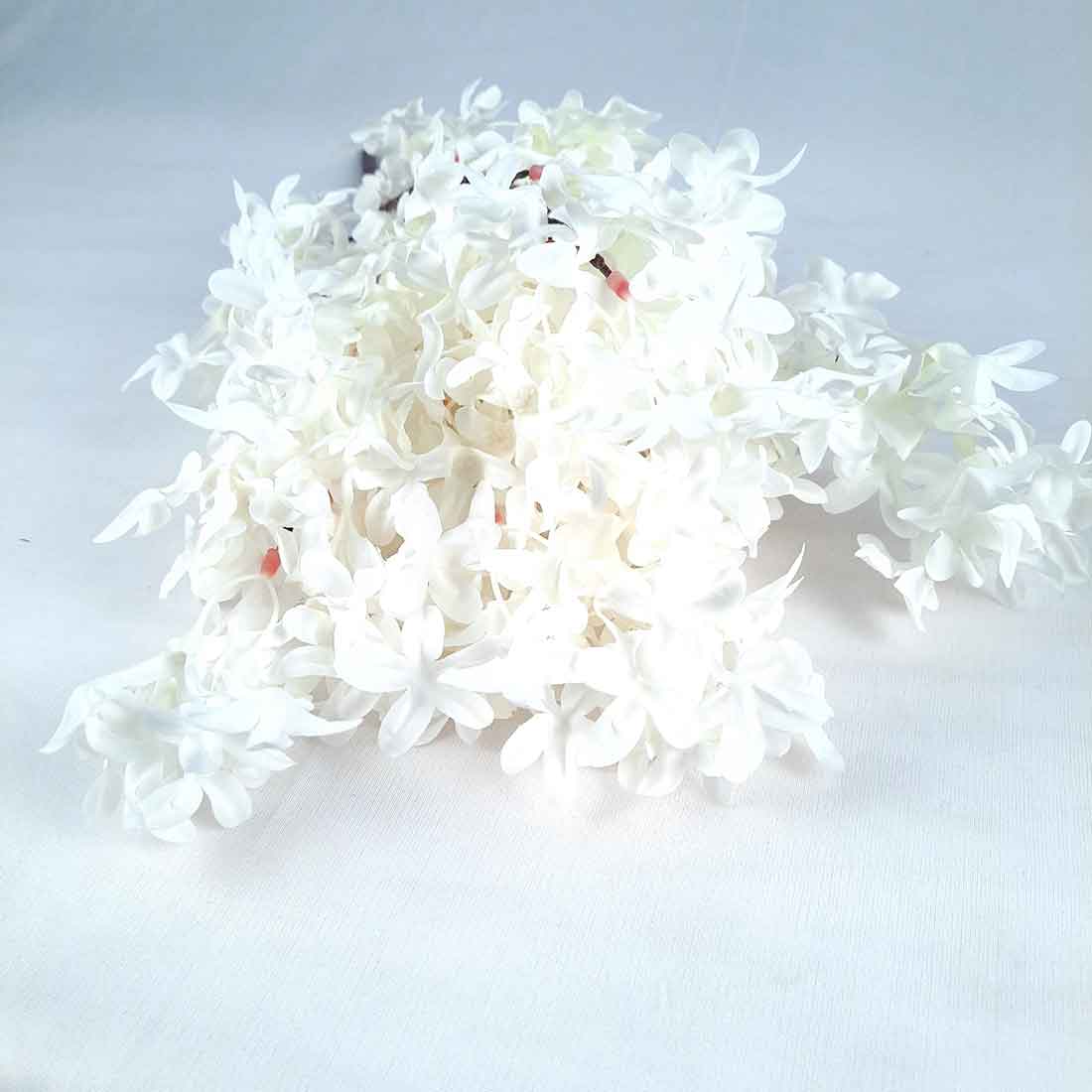 Artificial Flowers Bunch- Apkamart #color_White