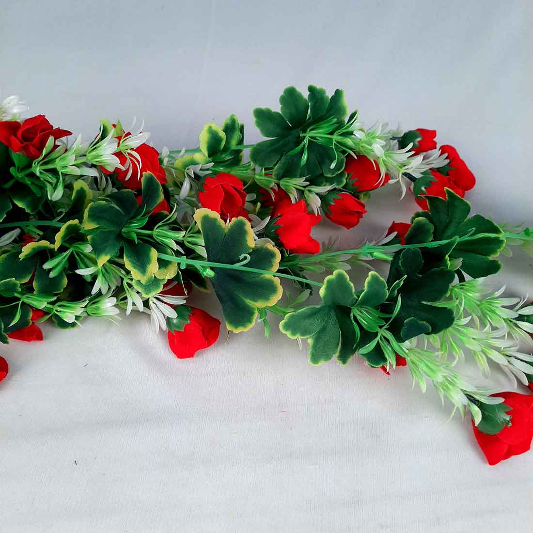 Artificial Flower Bouquet - With Metal Stand - For Home & Office Wall Decor - ApkaMart