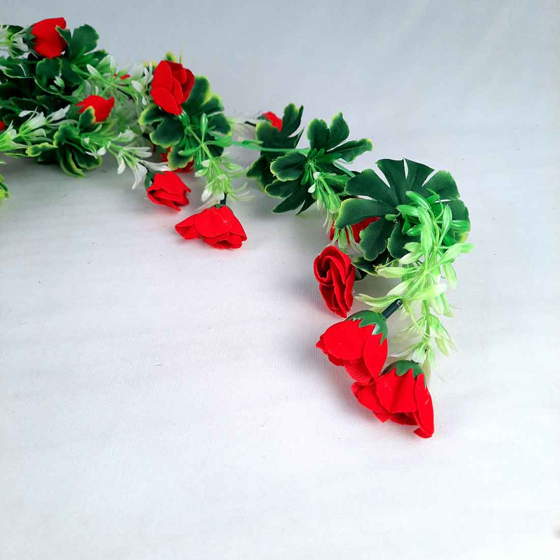 Artificial Flower Bouquet - With Metal Stand - For Home & Office Wall Decor - ApkaMart