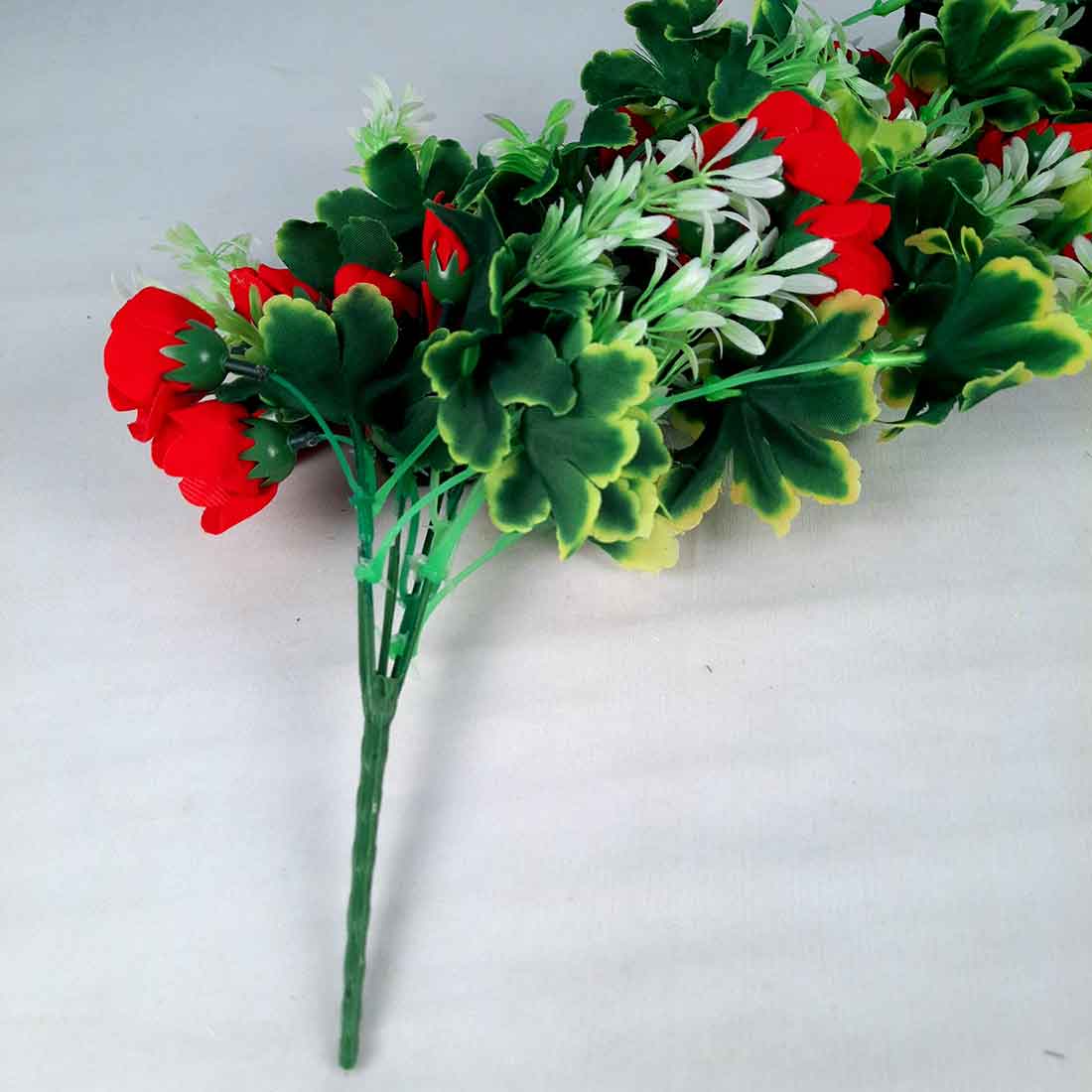 Artificial Flower Bouquet - With Metal Stand - For Home & Office Wall Decor - ApkaMart