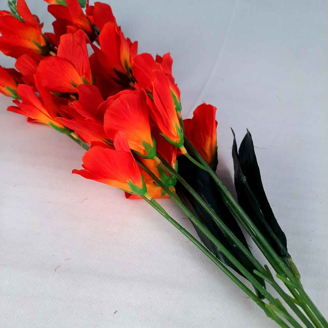 Artificial Flowers Bunch- Apkamart #color_Yellow & Red