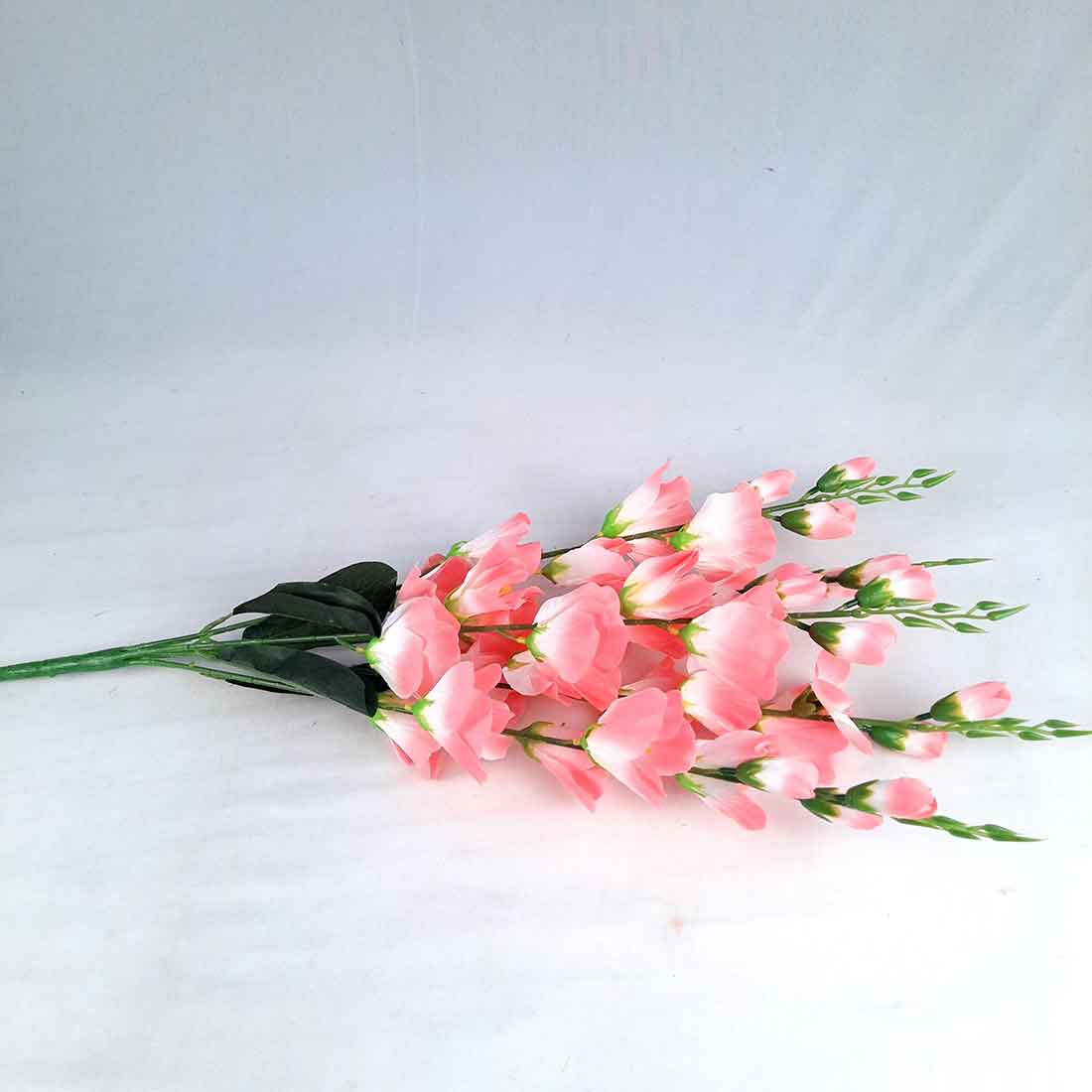 Artificial Flowers Bunch- Apkamart #color_White & Pink