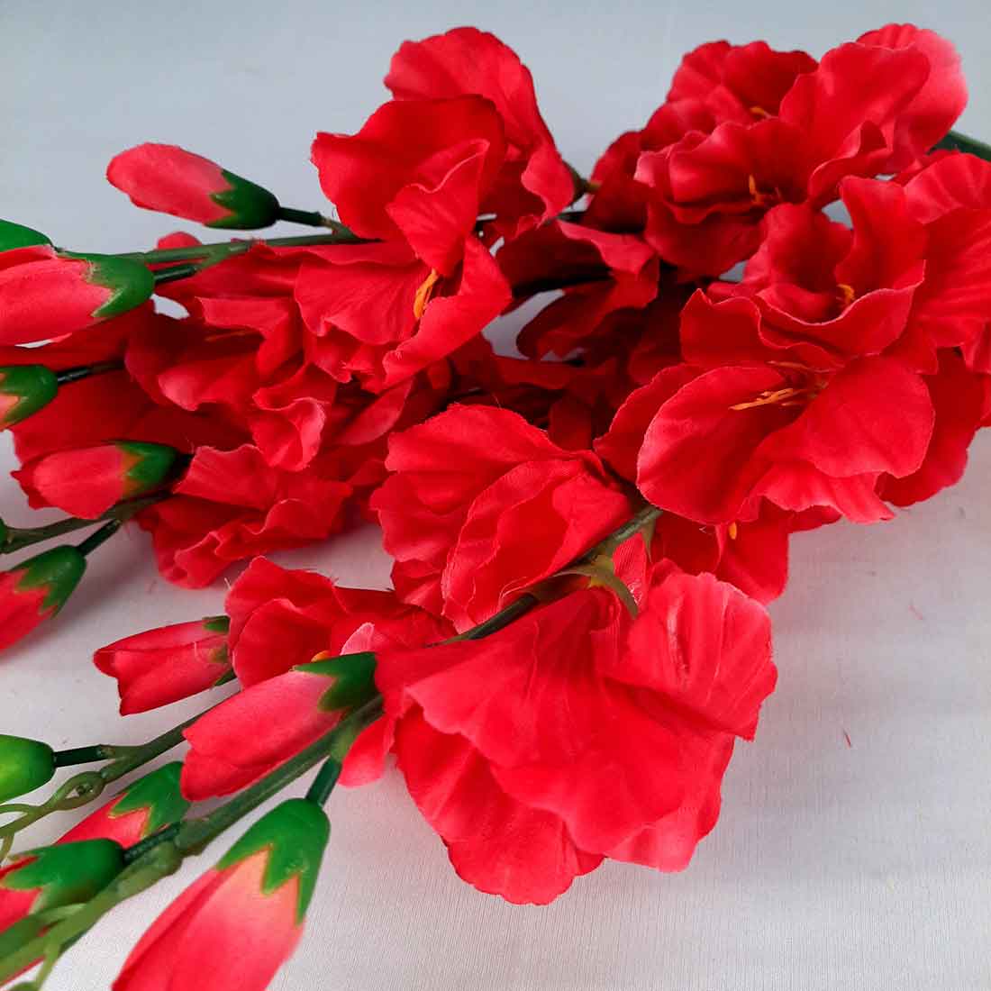 Artificial Flowers Bunch- Apkamart #color_Red