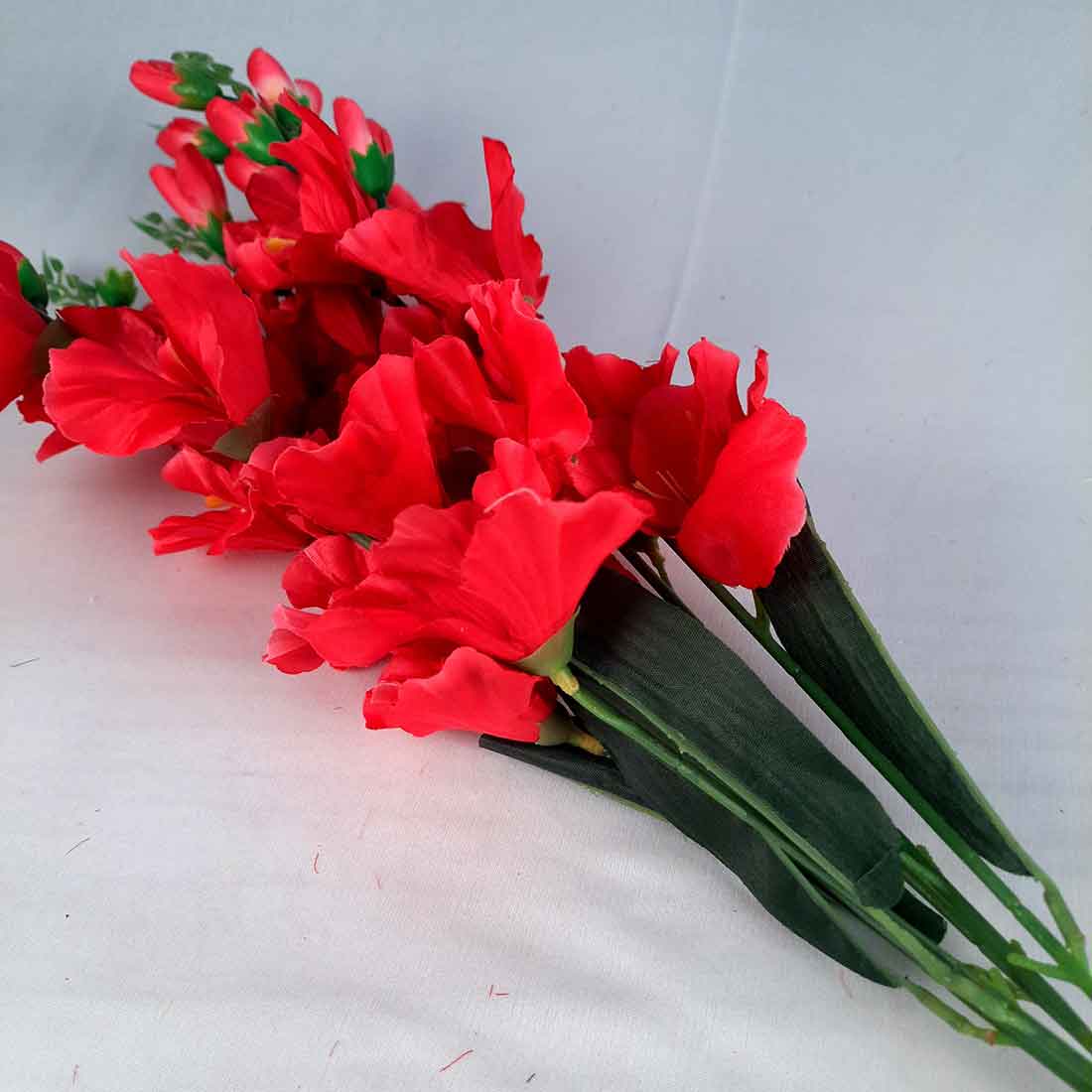 Artificial Flowers Bunch- Apkamart #color_Red
