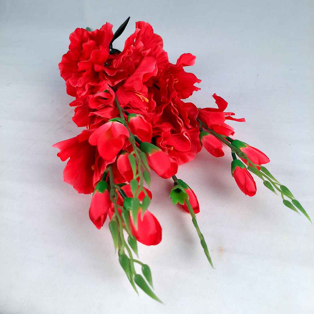 Artificial Flowers Bunch- Apkamart #color_Red