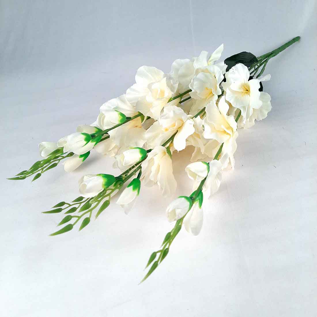 Artificial Flowers Bunch- Apkamart #color_White