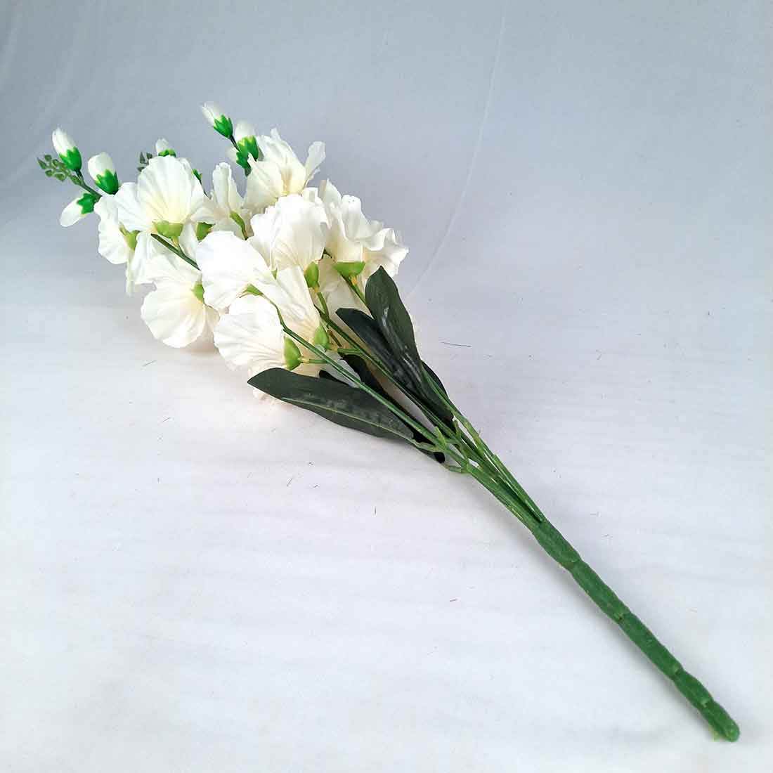 Artificial Flowers Bunch- Apkamart #color_White