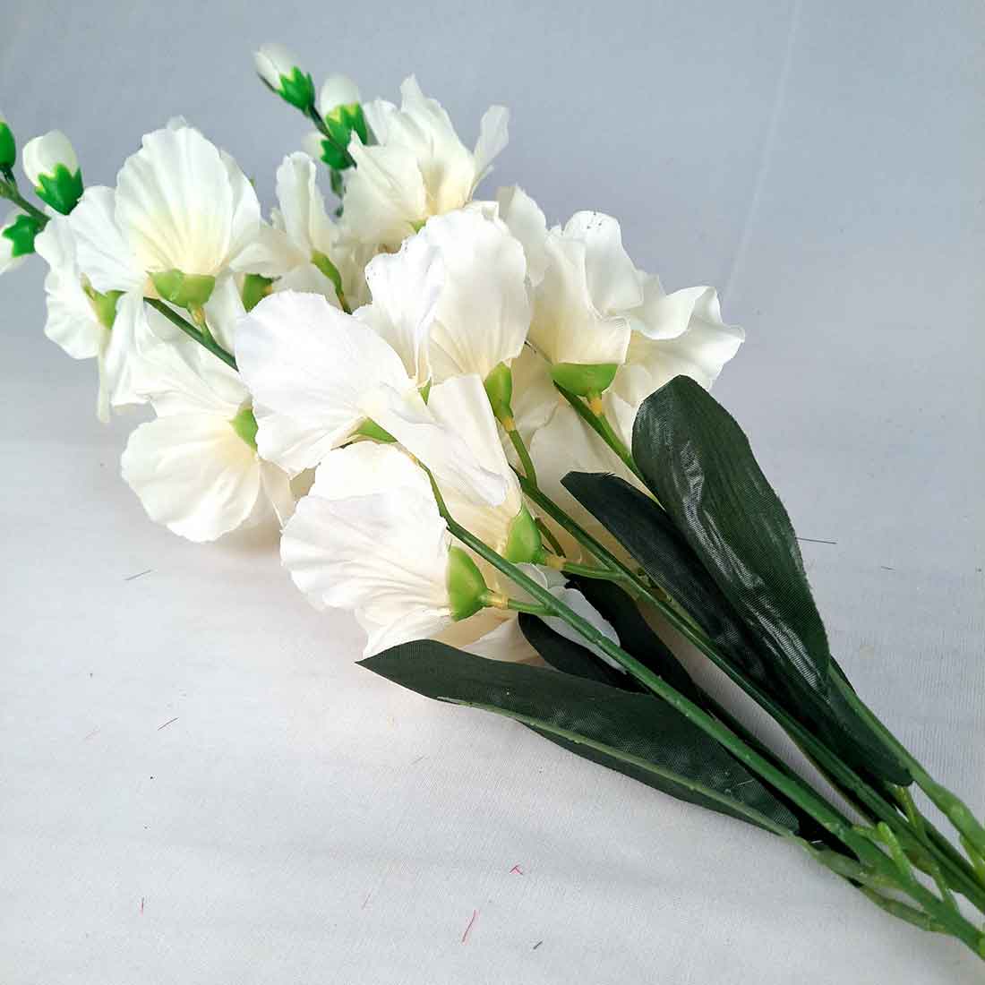 Artificial Flowers Bunch- Apkamart #color_White