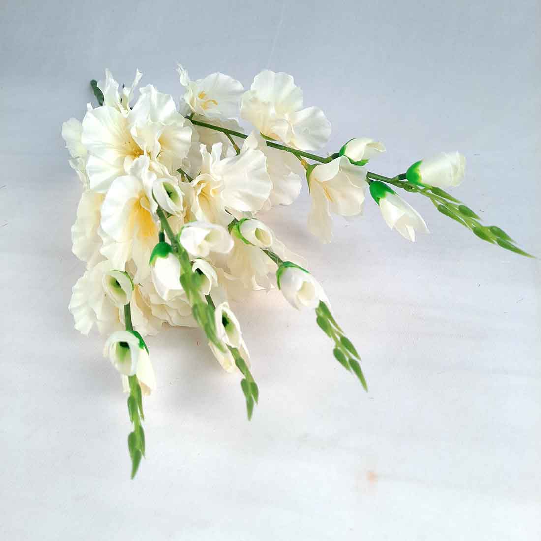 Artificial Flowers Bunch- Apkamart #color_White