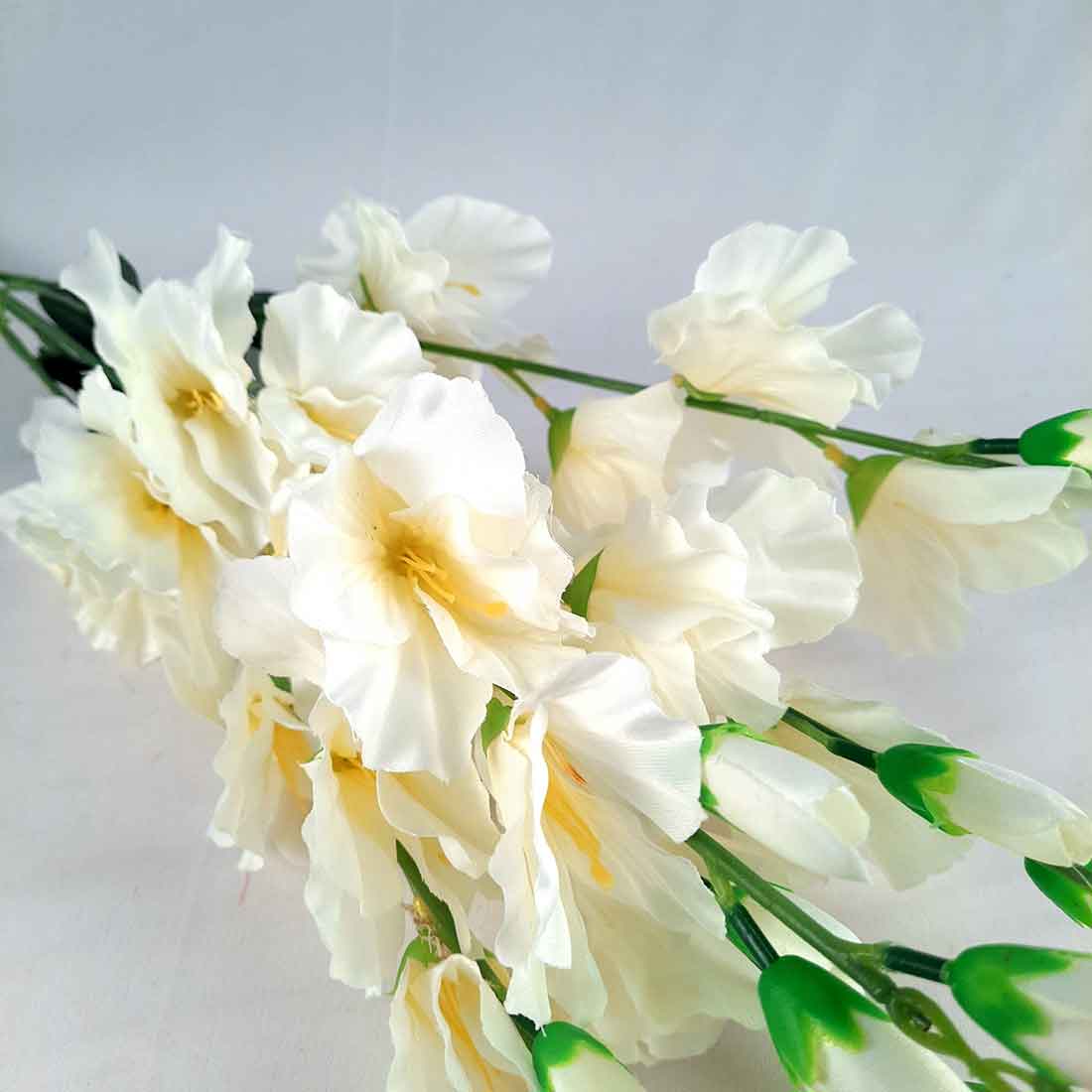 Artificial Flowers Bunch- Apkamart #color_White