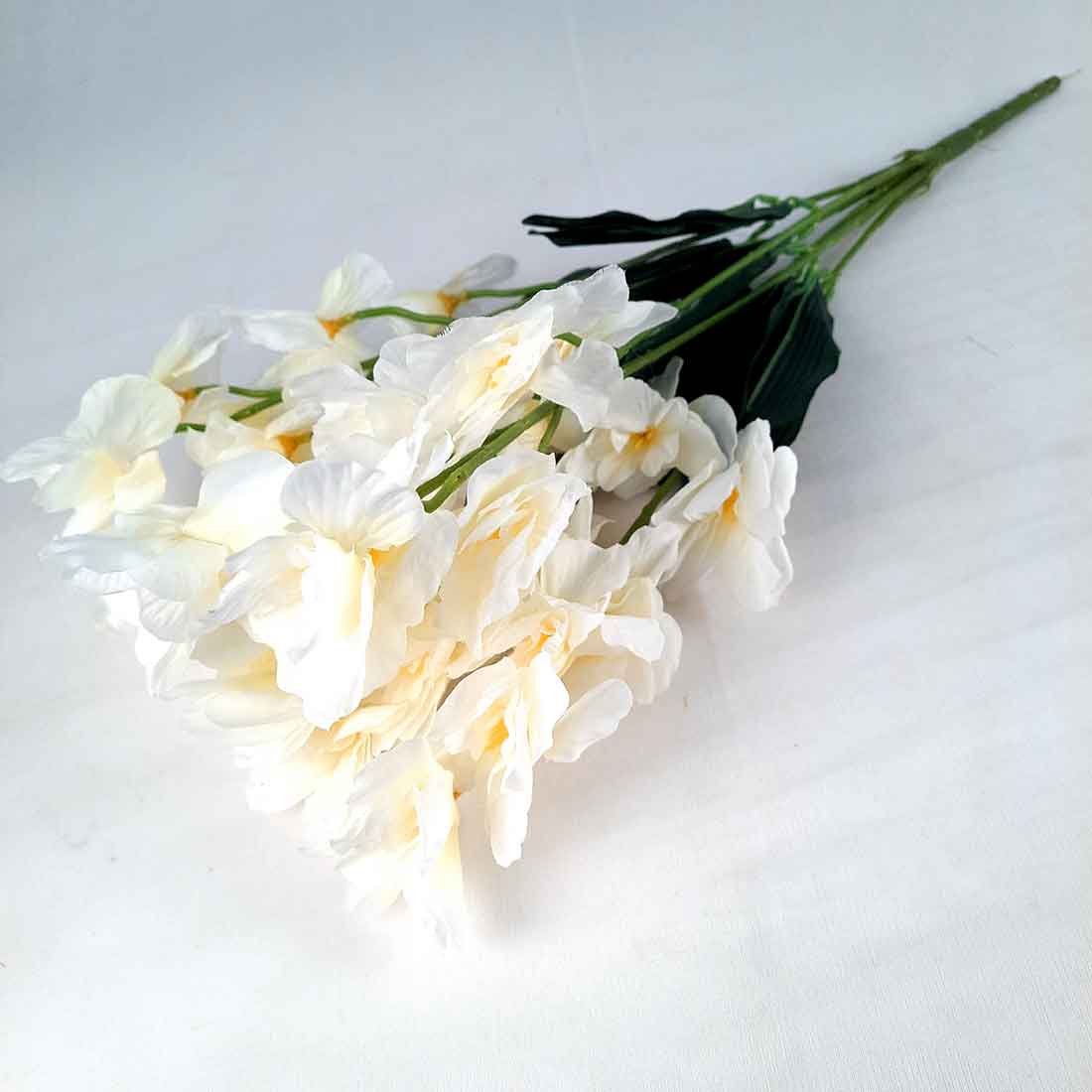 Artificial Flowers Bunch- Apkamart #color_White