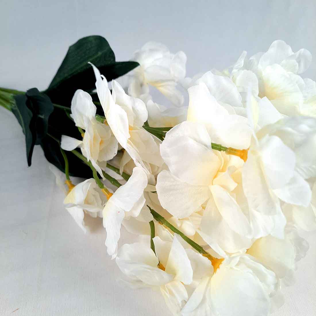 Artificial Flowers Bunch- Apkamart #color_White