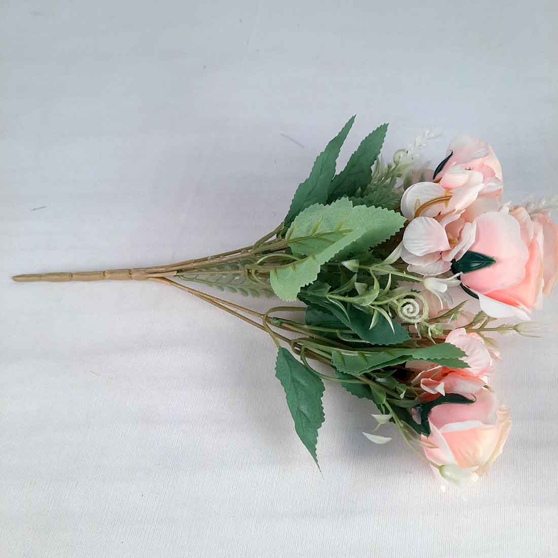 Artificial Flowers Bunch- Apkamart #color_Peach