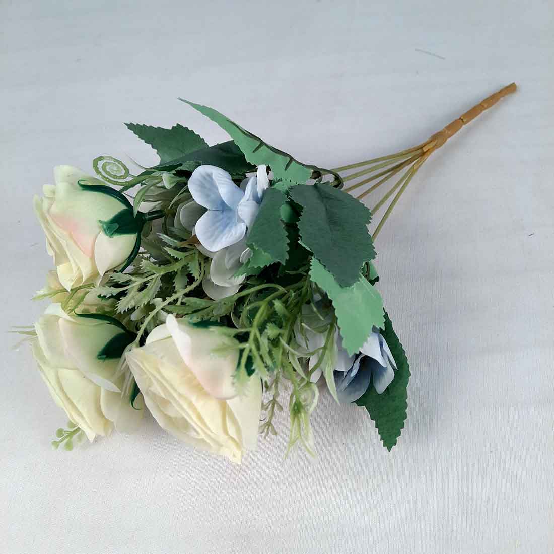 Artificial Flowers Bunch- Apkamart #color_White