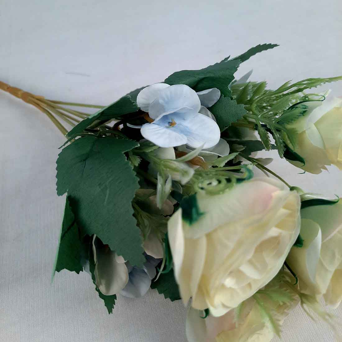 Artificial Flowers Bunch- Apkamart #color_White