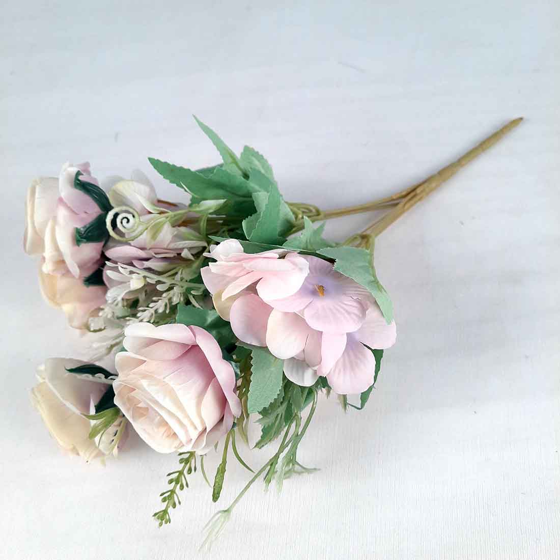 Artificial Flowers Bunch- Apkamart #color_Cream