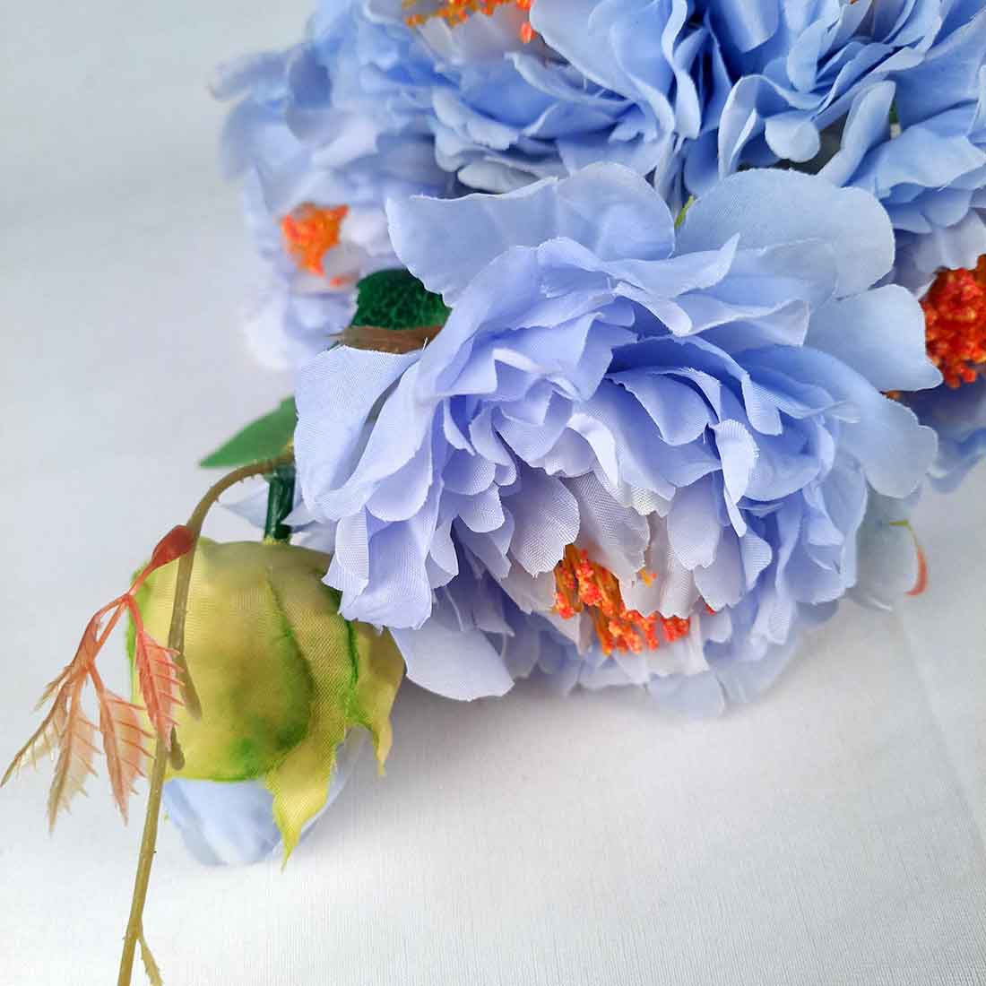 Artificial Flowers Bunch- Apkamart #color_Blue