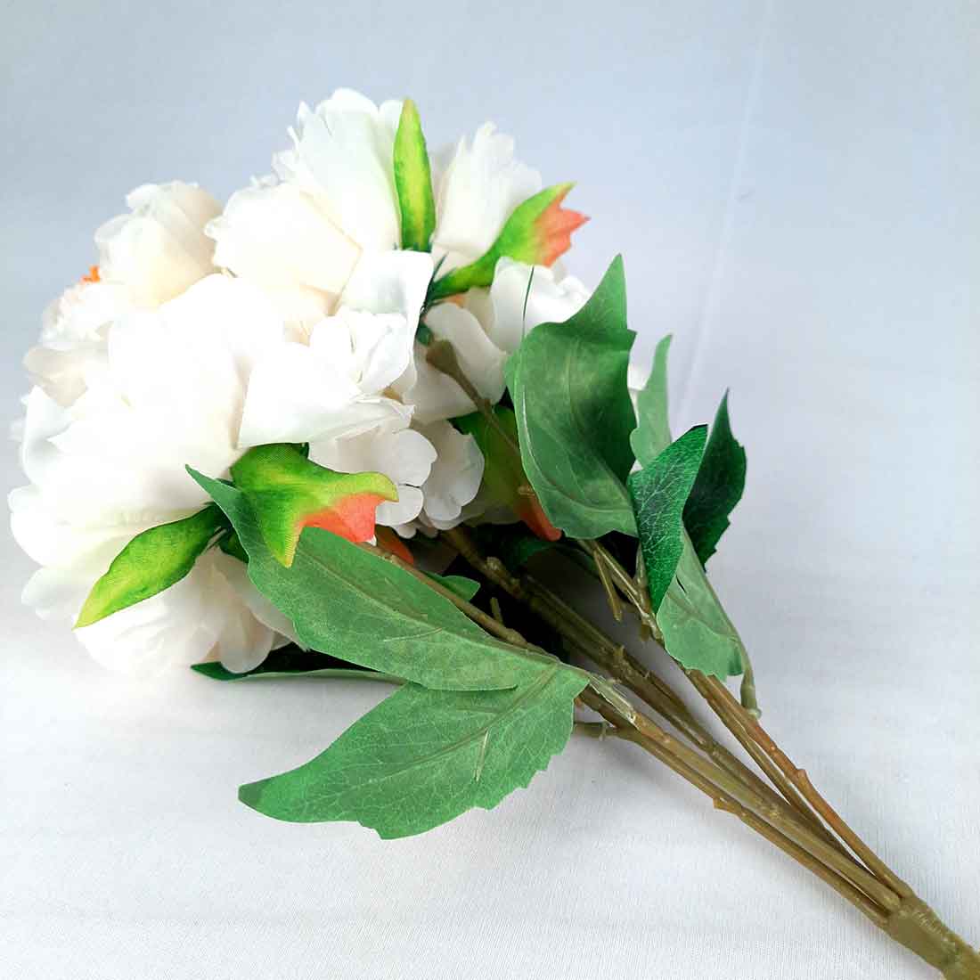 Artificial Flowers Bunch- Apkamart #color_White