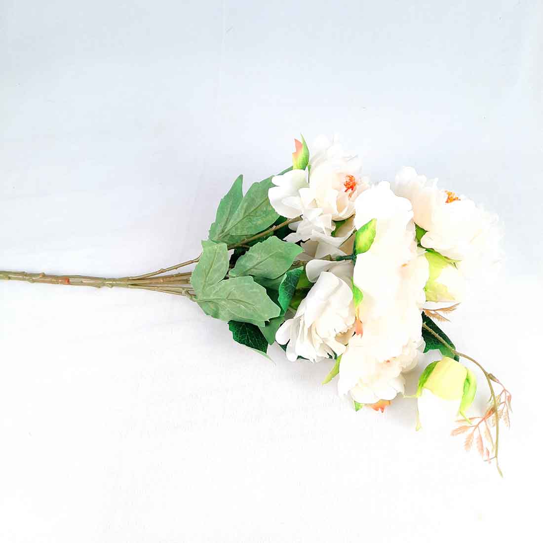 Artificial Flowers Bunch- Apkamart #color_White