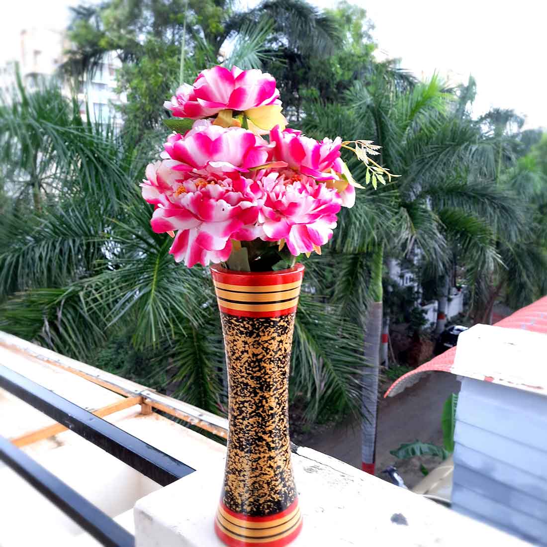 Artificial Flowers Bunch- Apkamart #color_Pink