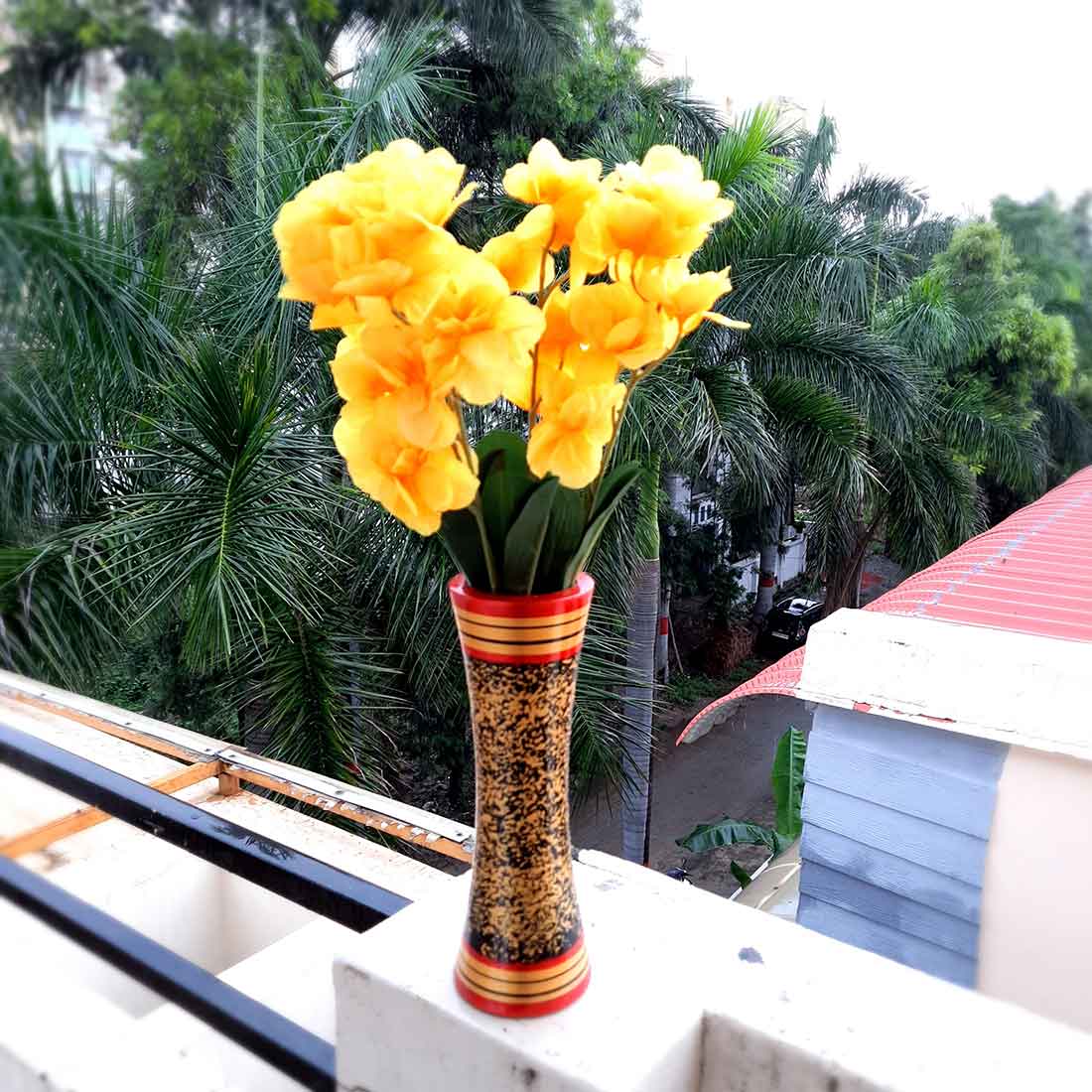 Artificial Flowers Bunch- Apkamart #color_Yellow