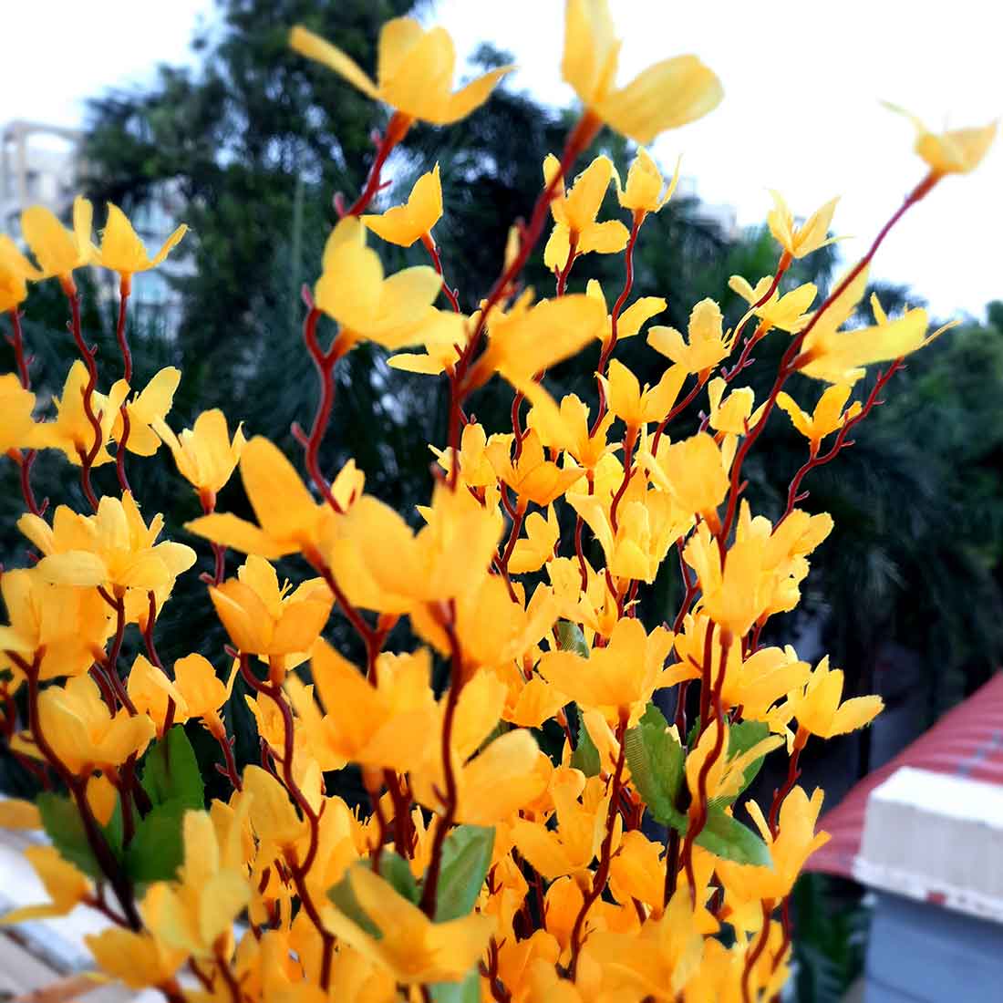 Artificial Flowers Bunch- Apkamart #color_Yellow