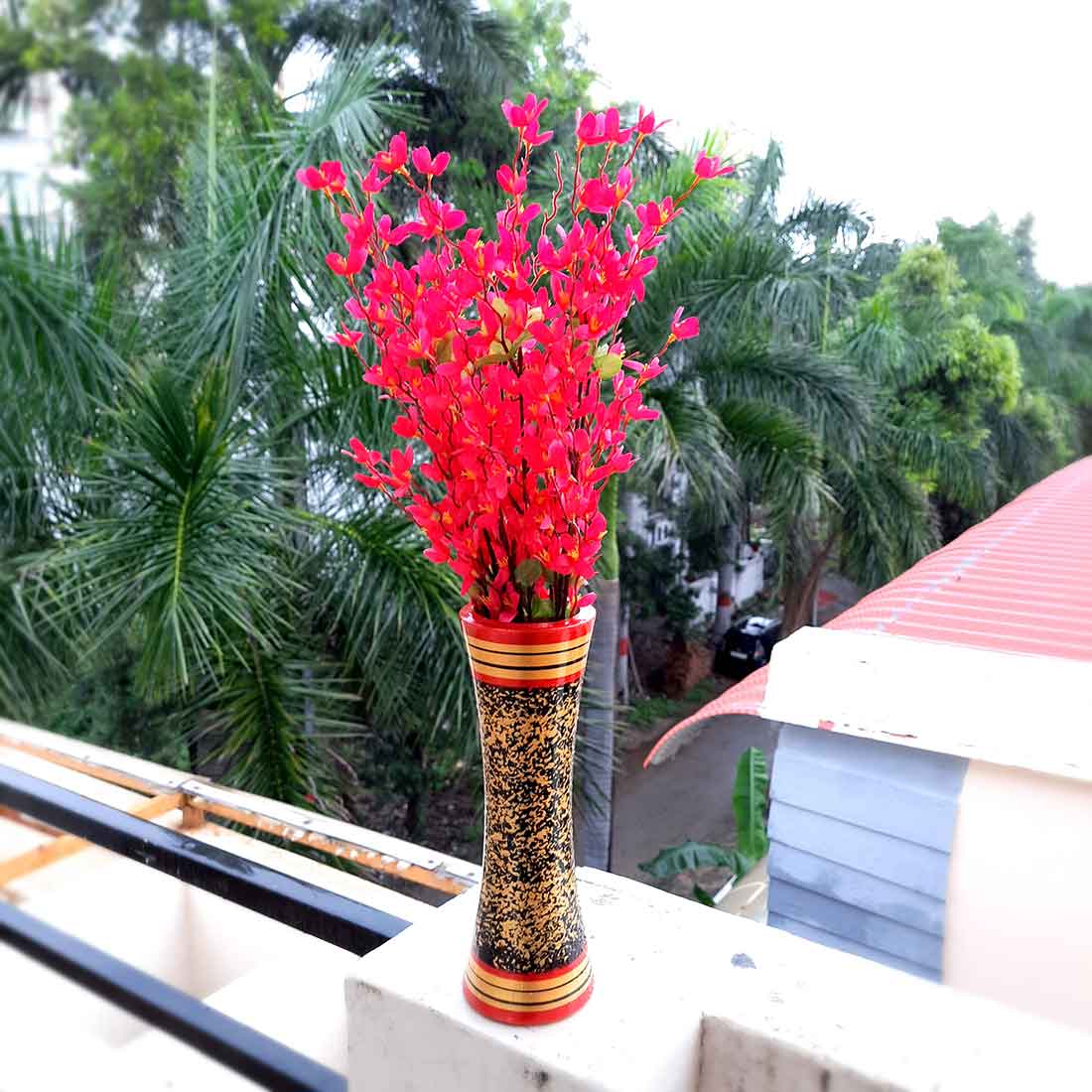 Artificial Flowers Bunch- Apkamart #color_Red