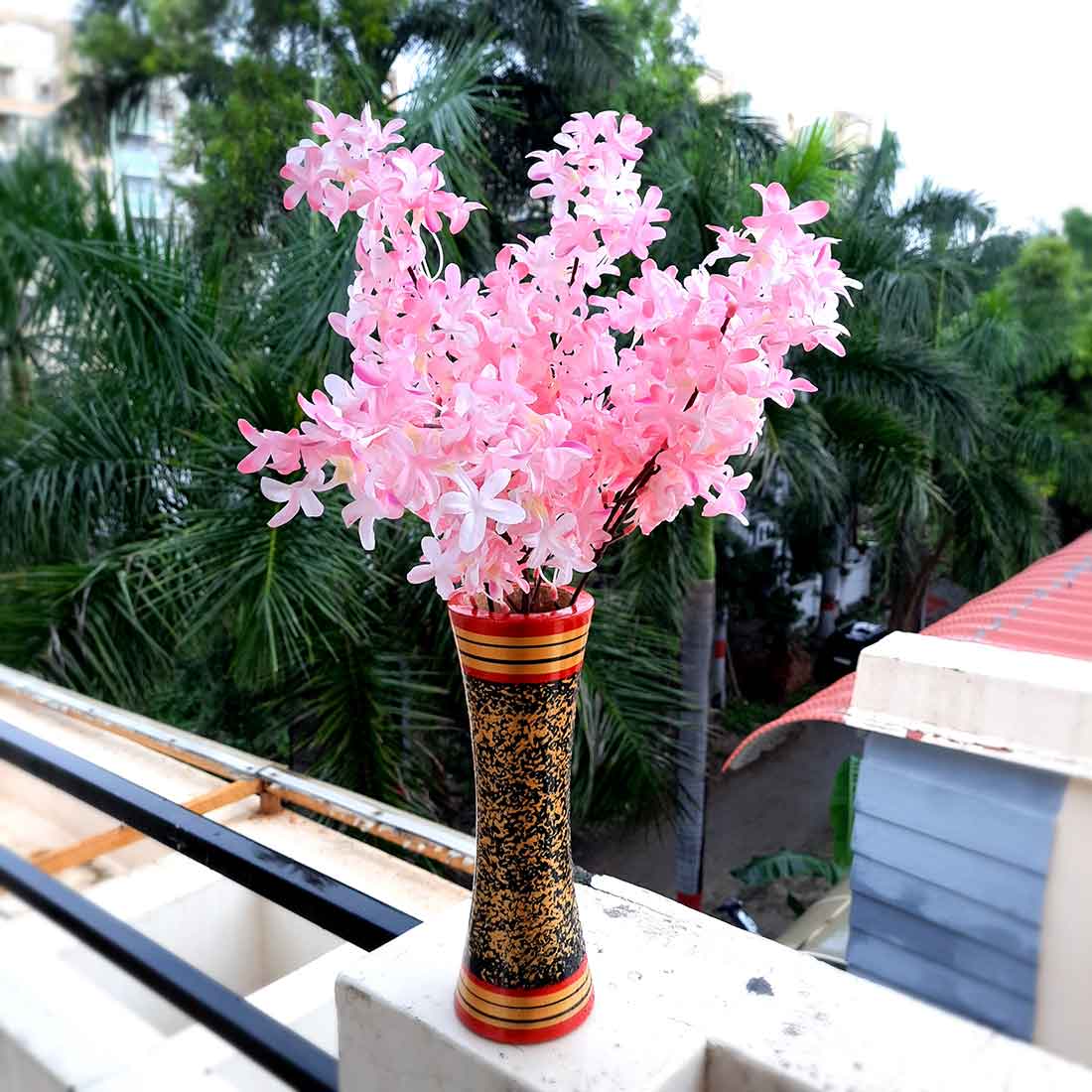 Artificial Flowers Bunch- Apkamart #color_Light Pink