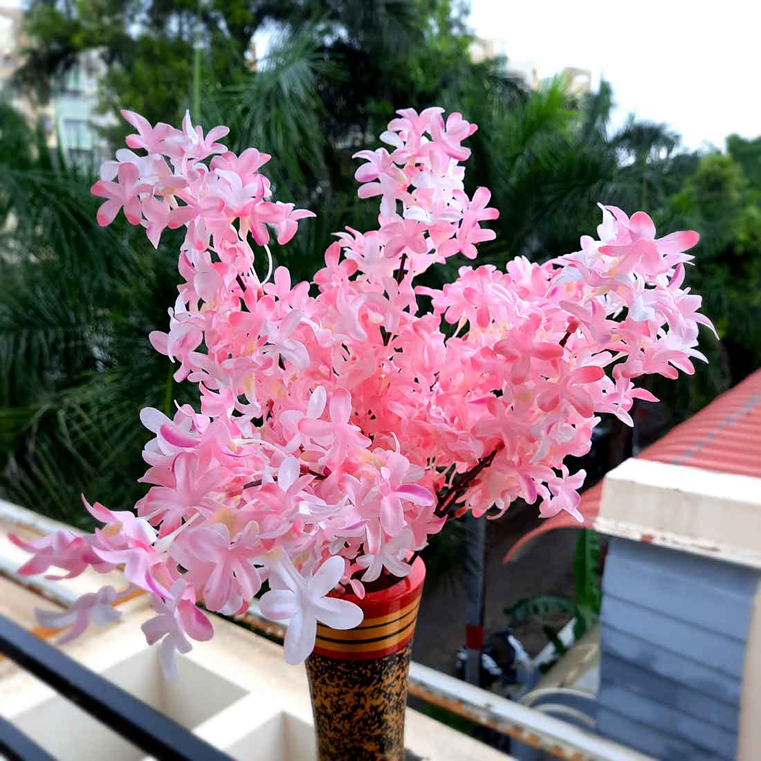 Artificial Flowers Bunch- Apkamart #color_Light Pink
