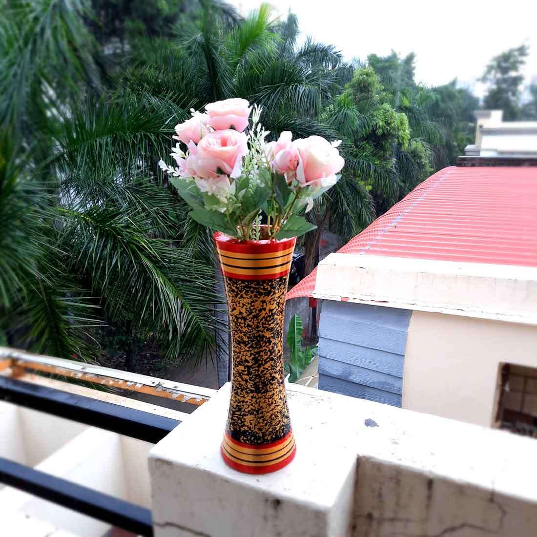 Artificial Flowers Bunch- Apkamart #color_Peach