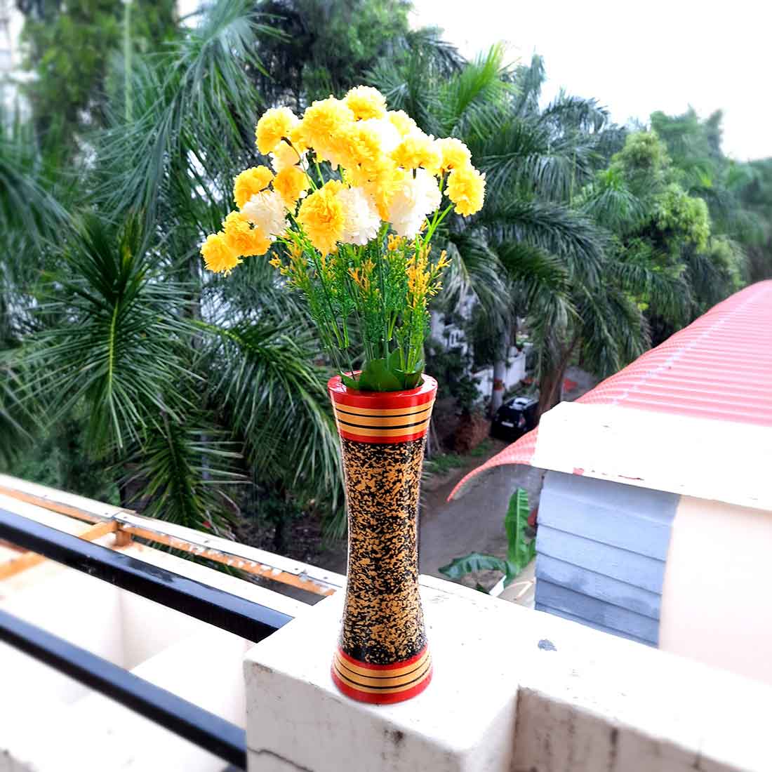 Artificial Flowers Bunch- Apkamart #color_Yellow