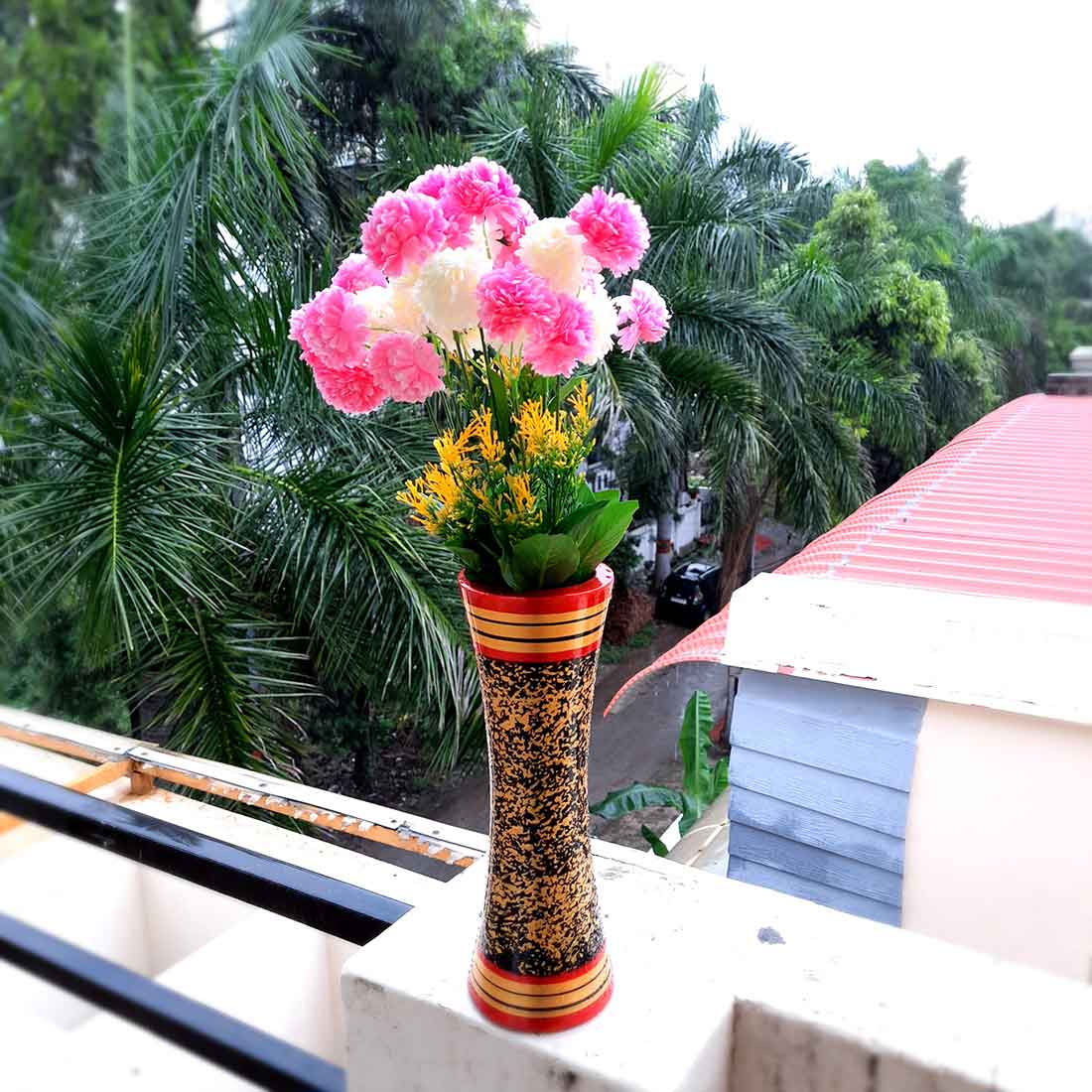 Artificial Flowers Bunch- Apkamart #color_Pink