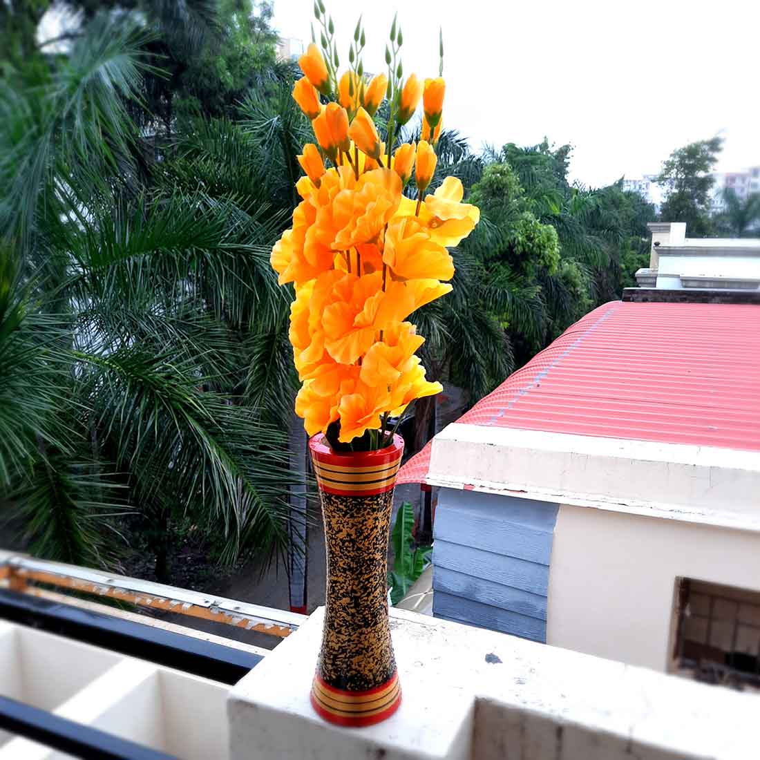 Artificial Flowers Bunch- Apkamart #color_Yellow