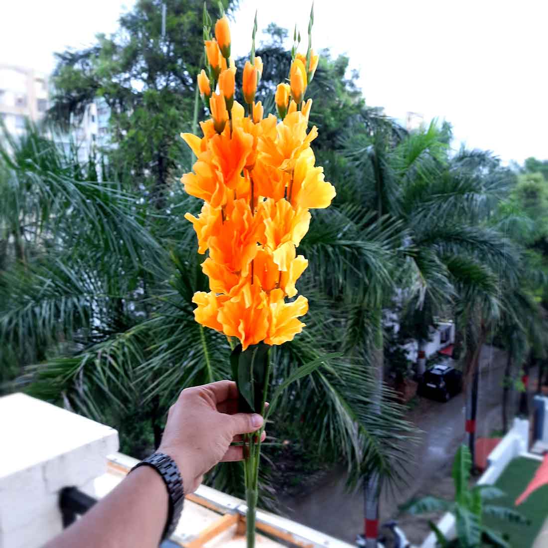 Artificial Flowers Bunch- Apkamart #color_Yellow