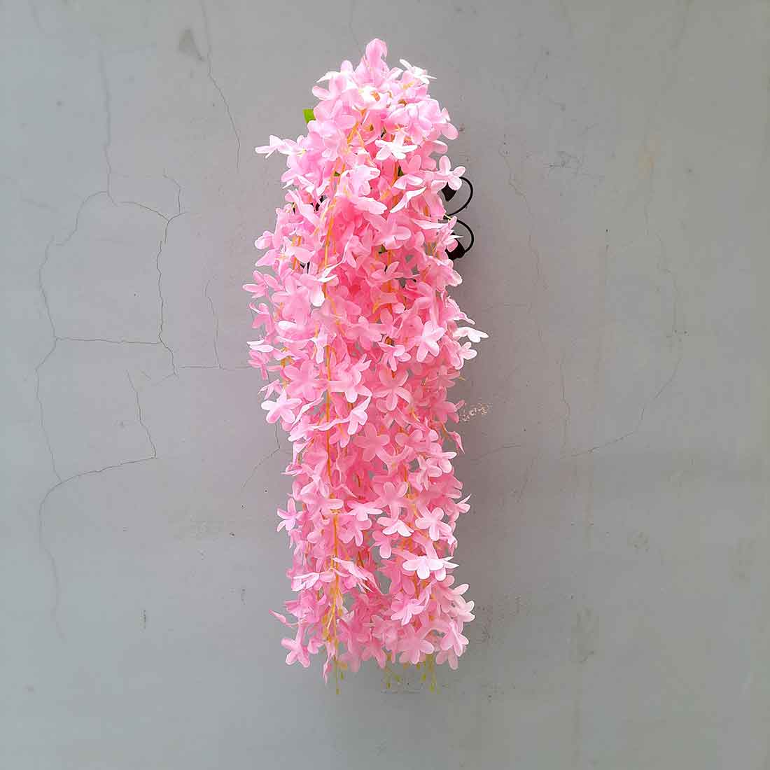Artificial Wall Hanging Plants- Apkamart #color_Light Pink