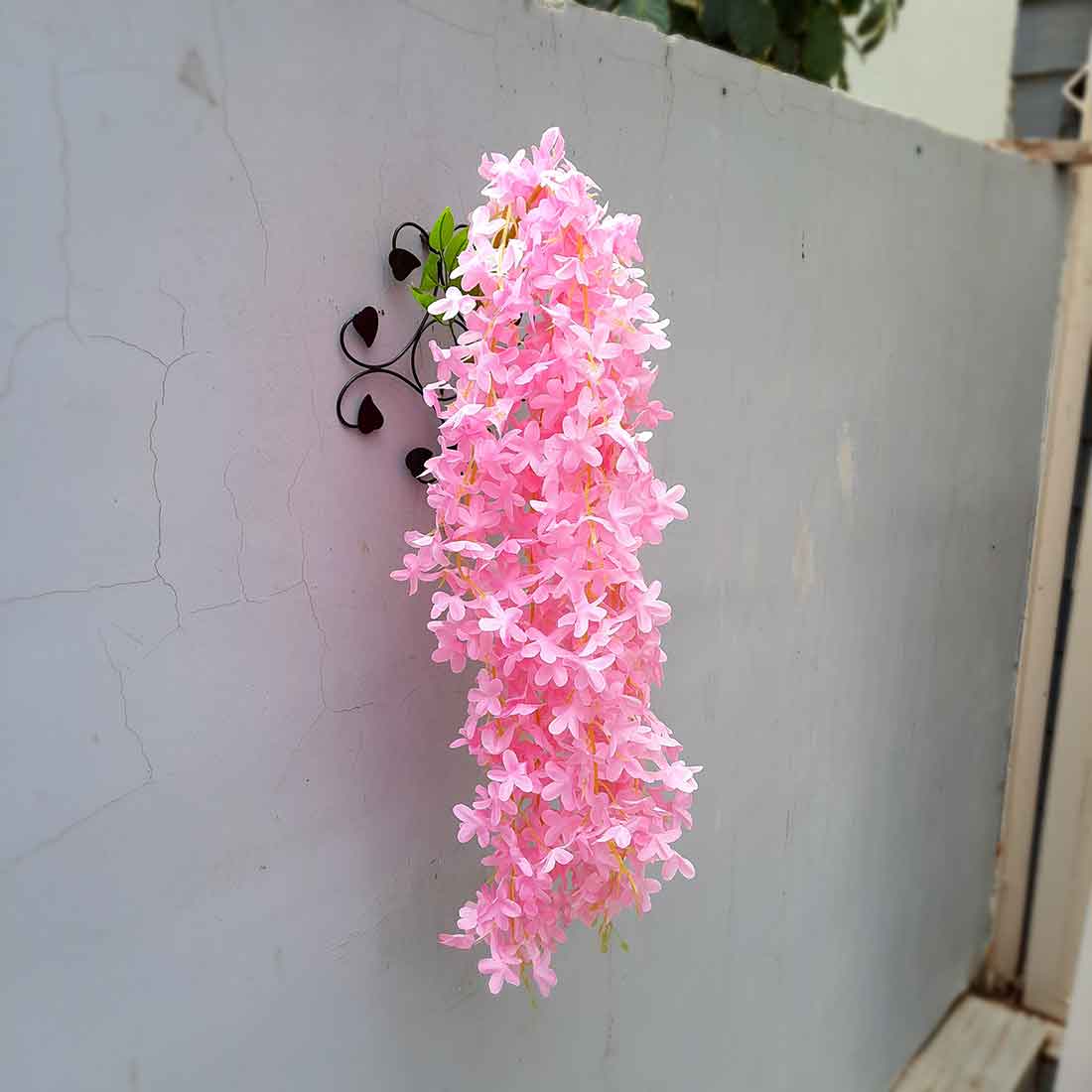Artificial Wall Hanging Plants- Apkamart #color_Light Pink