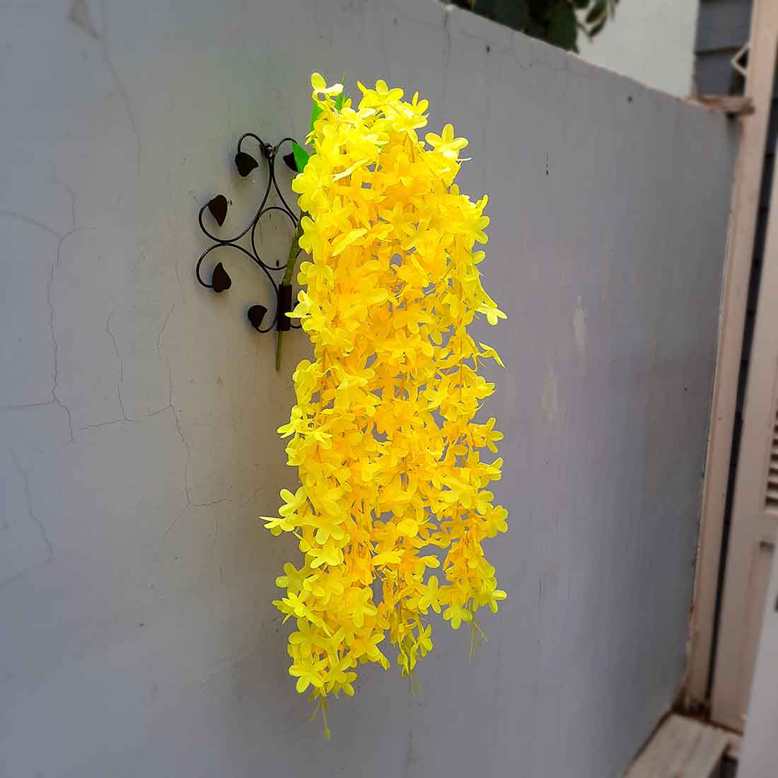Artificial Wall Hanging Plants- Apkamart #color_Yellow