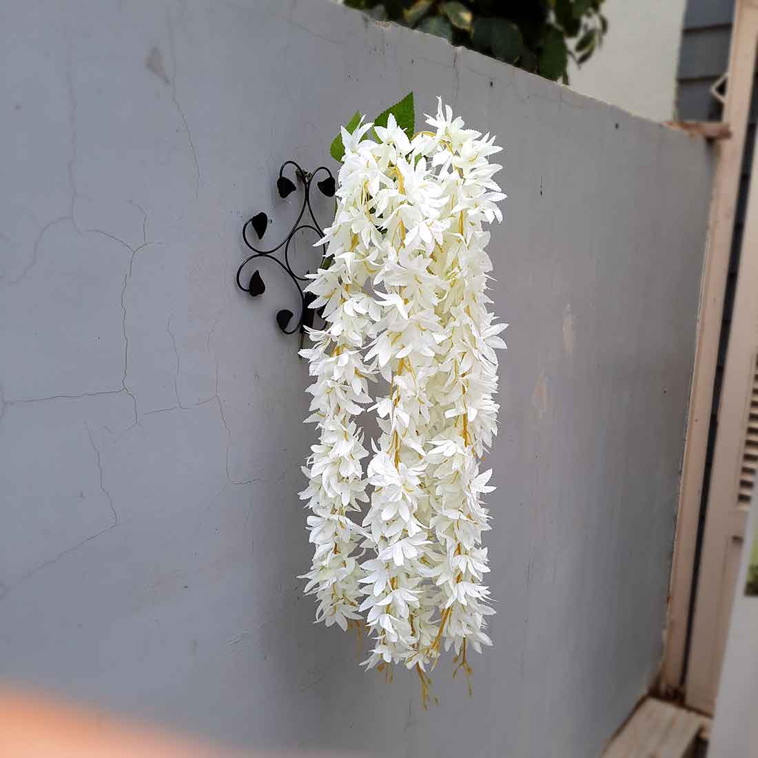 Artificial Wall Hanging Plants- Apkamart #color_White