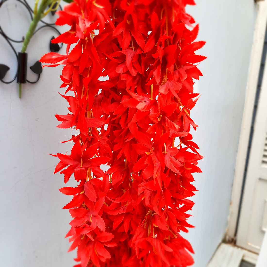 Artificial Wall Hanging Plants- Apkamart #color_Red