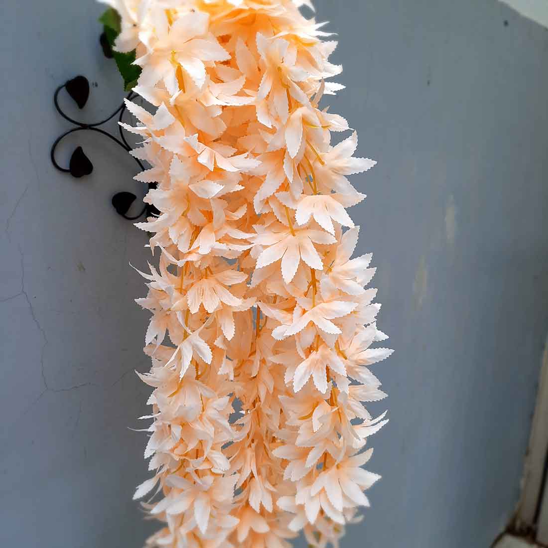Artificial Wall Hanging Plants- Apkamart #color_Peach