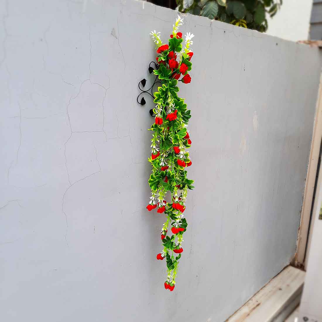 Artificial Flower Bouquet - With Metal Stand - For Home & Office Wall Decor - ApkaMart