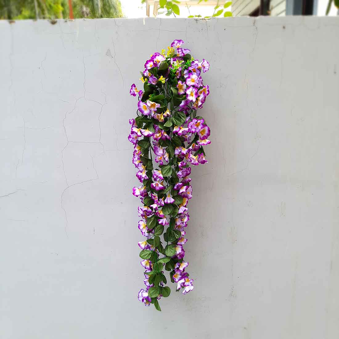 Artificial Wall Hanging Plants- Apkamart #color_Purple