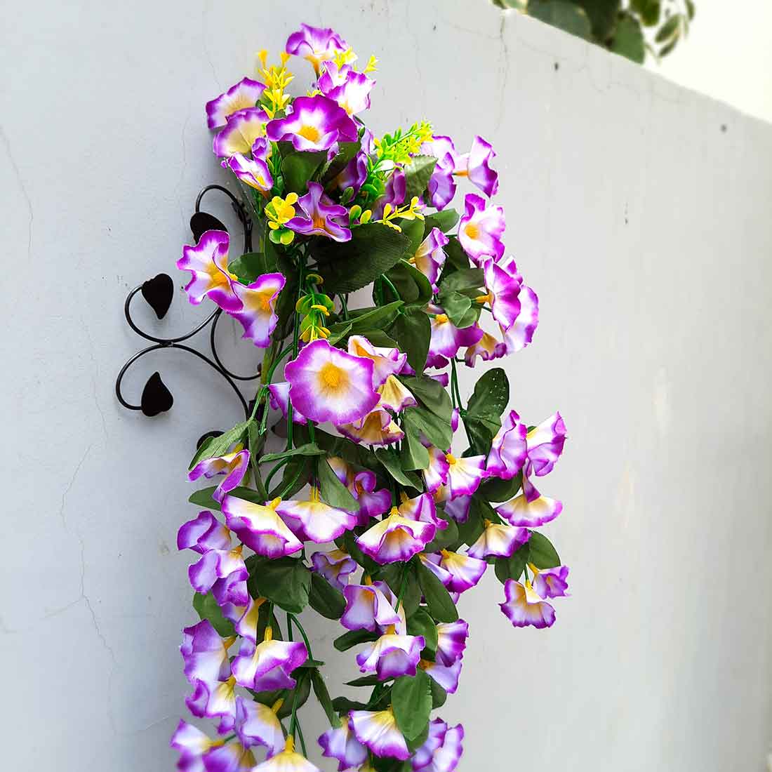 Artificial Wall Hanging Plants- Apkamart #color_Purple