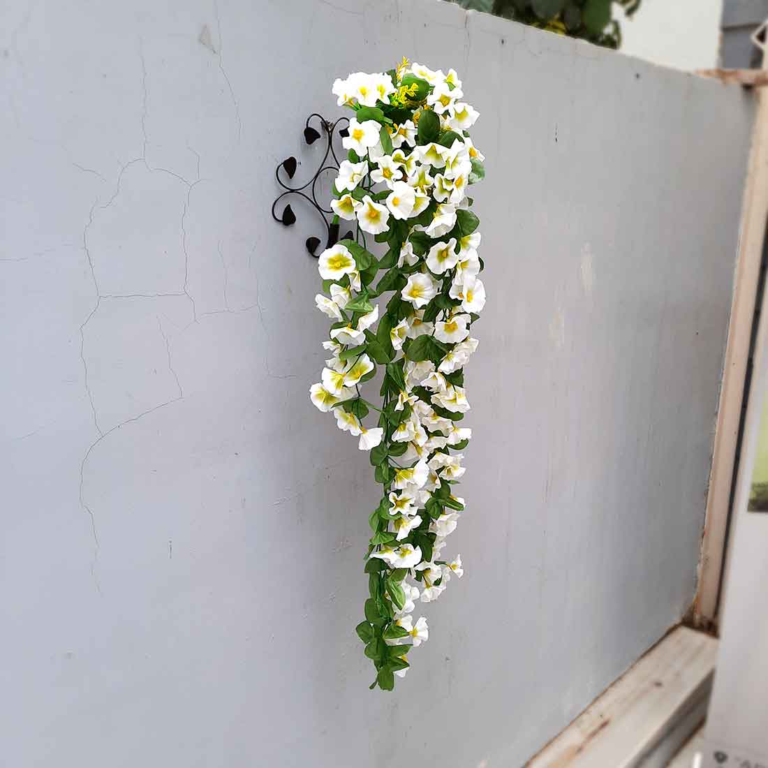 Artificial Wall Hanging Plants- Apkamart #color_White