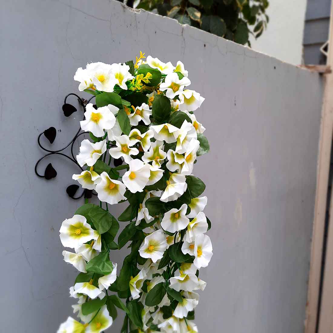 Artificial Wall Hanging Plants- Apkamart #color_White