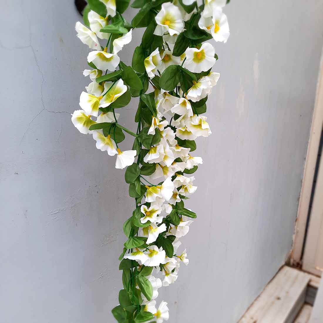 Artificial Wall Hanging Plants- Apkamart #color_White